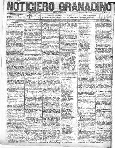 'Noticiero Granadino' - Año XIII Número 4402  - 1916 Junio 06