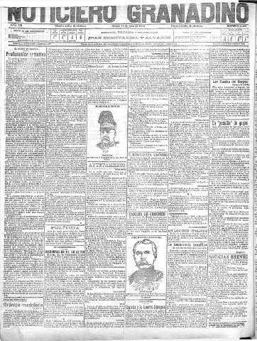 'Noticiero Granadino' - Año XIII Número 4406  - 1916 Junio 10