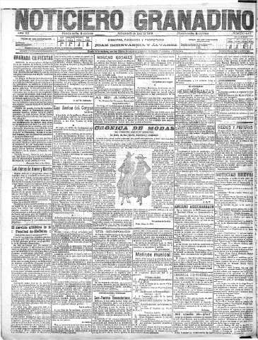 'Noticiero Granadino' - Año XIII Número 4417  - 1916 Junio 21