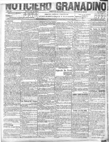 'Noticiero Granadino' - Año XIII Número 4420  - 1916 Junio 24