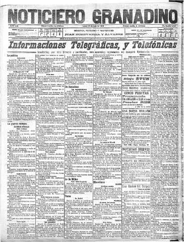 'Noticiero Granadino' - Año XIII Número 4422  - 1916 Junio 26