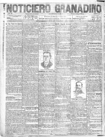 'Noticiero Granadino' - Año XIII Número 4425  - 1916 Junio 29