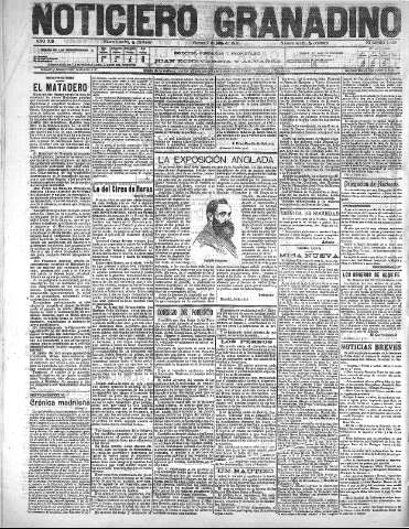 'Noticiero Granadino' - Año XIII Número 4433  - 1916 Julio 07