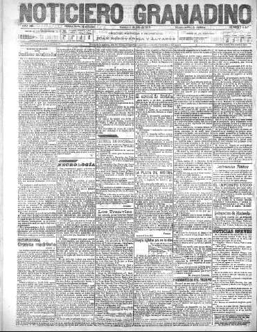 'Noticiero Granadino' - Año XIII Número 4447  - 1916 Julio 21