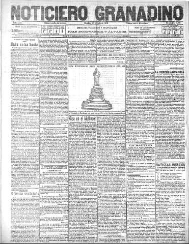 'Noticiero Granadino' - Año XIII Número 4449  - 1916 Julio 23