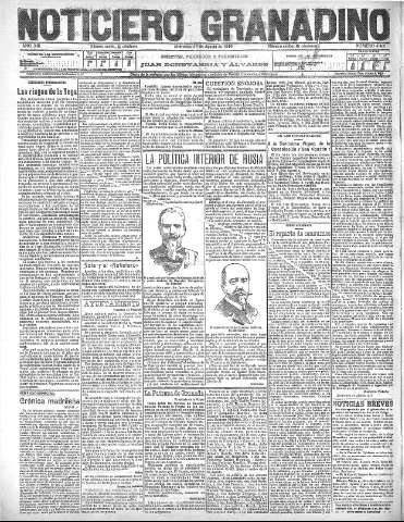 'Noticiero Granadino' - Año XIII Número 4480  - 1916 Agosto 23