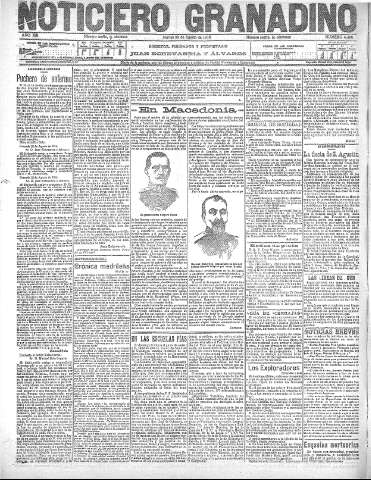 'Noticiero Granadino' - Año XIII Número 4486  - 1916 Agosto 29