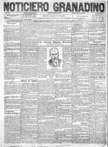 'Noticiero Granadino' - Año XIV Número 4598  - 1917 Enero 05
