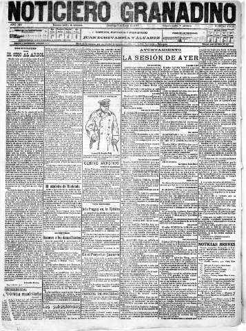 'Noticiero Granadino' - Año XIV Número 4600  - 1917 Enero 07