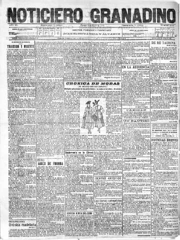 'Noticiero Granadino' - Año XIV Número 4609  - 1917 Enero 16