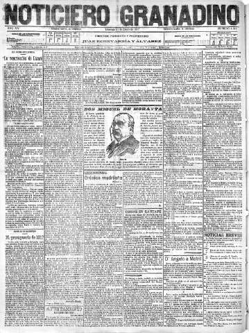 'Noticiero Granadino' - Año XIV Número 4614  - 1917 Enero 21