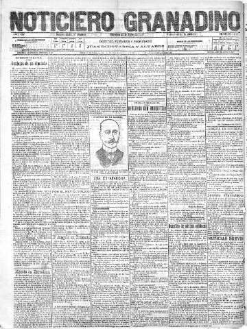 'Noticiero Granadino' - Año XIV Número 4617  - 1917 Enero 24