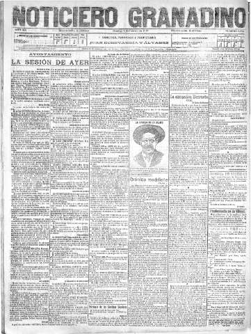 'Noticiero Granadino' - Año XIV Número 4628  - 1917 Febrero 04