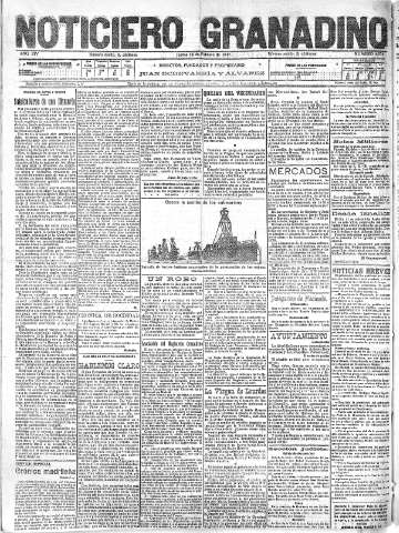 'Noticiero Granadino' - Año XIV Número 4639  - 1917 Febrero 15