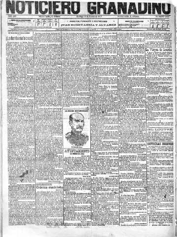 'Noticiero Granadino' - Año XIV Número 4642  - 1917 Febrero 18