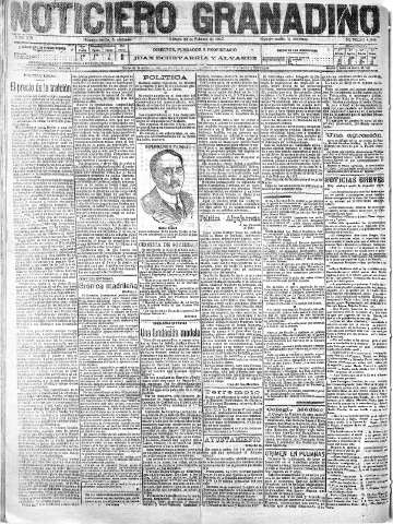 'Noticiero Granadino' - Año XIV Número 4648  - 1917 Febrero 24