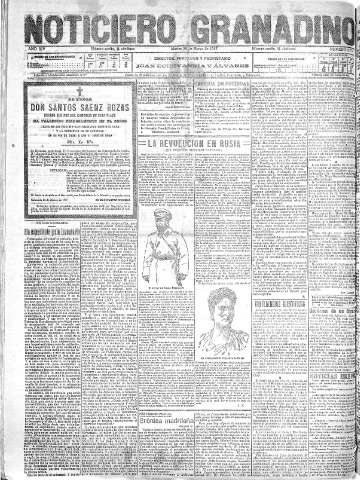 'Noticiero Granadino' - Año XIV Número 4672  - 1917 Marzo 20