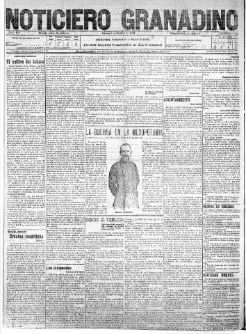 'Noticiero Granadino' - Año XIV Número 4869  - 1917 Octubre 06