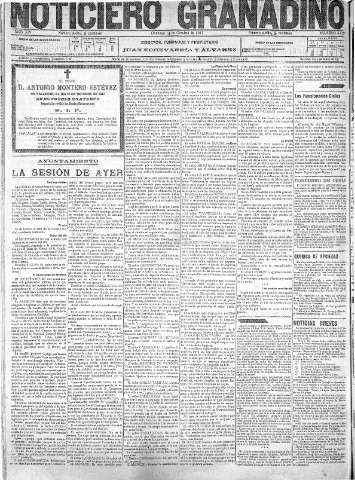 'Noticiero Granadino' - Año XIV Número 4877  - 1917 Octubre 14