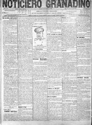 'Noticiero Granadino' - Año XIV Número 4882  - 1917 Octubre 19
