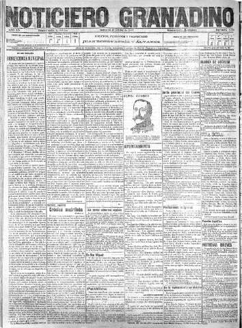 'Noticiero Granadino' - Año XIV Número 4886  - 1917 Octubre 23