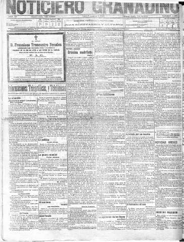 'Noticiero Granadino' - Año XV Número 4963  - 1918 Enero 07
