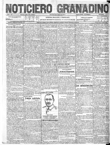 'Noticiero Granadino' - Año XV Número 4977  - 1918 Enero 23