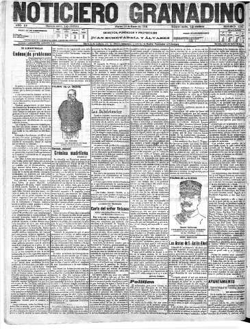 'Noticiero Granadino' - Año XV Número 4983  - 1918 Enero 29