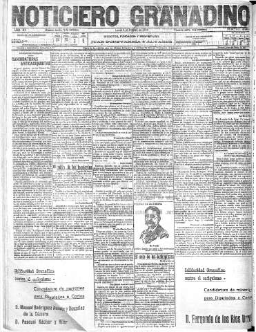 'Noticiero Granadino' - Año XV Número 4989  - 1918 Febrero 04