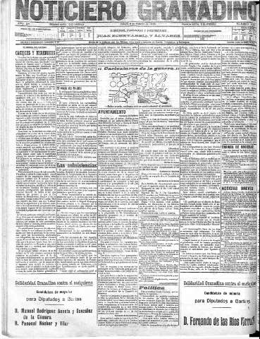 'Noticiero Granadino' - Año XV Número 4994  - 1918 Febrero 09