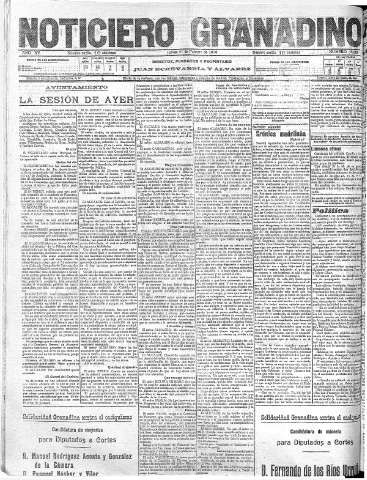 'Noticiero Granadino' - Año XV Número 5006  - 1918 Febrero 21