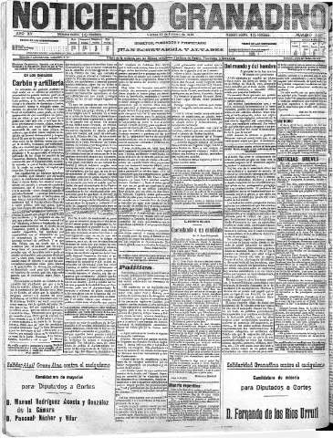 'Noticiero Granadino' - Año XV Número 5007  - 1918 Febrero 22