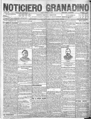 'Noticiero Granadino' - Año XV Número 5024  - 1918 Marzo 11