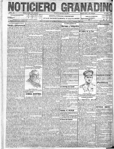 'Noticiero Granadino' - Año XV Número 5029  - 1918 Marzo 16