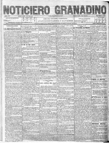 'Noticiero Granadino' - Año XV Número 5031  - 1918 Marzo 18