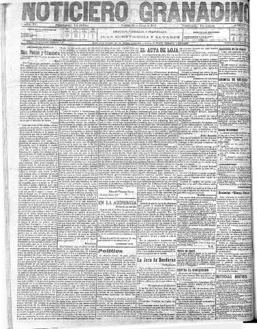 'Noticiero Granadino' - Año XV Número 5037  - 1918 Marzo 24