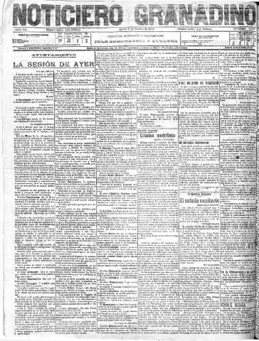 'Noticiero Granadino' - Año XV Número 5228  - 1918 Octubre 03