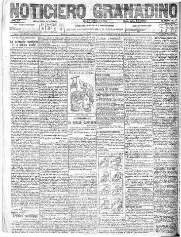 'Noticiero Granadino' - Año XV Número 5230  - 1918 Octubre 05