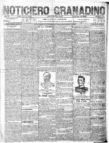 'Noticiero Granadino' - Año XV Número 5244  - 1918 Octubre 19
