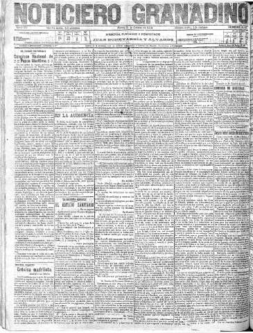 'Noticiero Granadino' - Año XV Número 5246  - 1918 Octubre 22