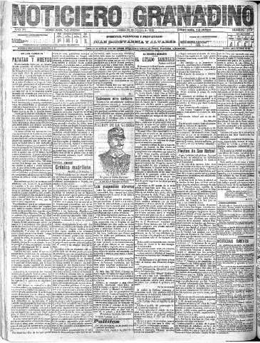 'Noticiero Granadino' - Año XV Número 5249  - 1918 Octubre 25