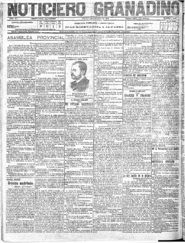 'Noticiero Granadino' - Año XV Número 5261  - 1918 Noviembre 05
