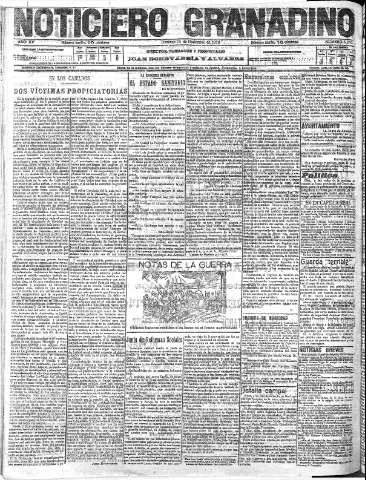 'Noticiero Granadino' - Año XV Número 5266  - 1918 Noviembre 10