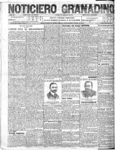 'Noticiero Granadino' - Año XV Número 5271  - 1918 Noviembre 15