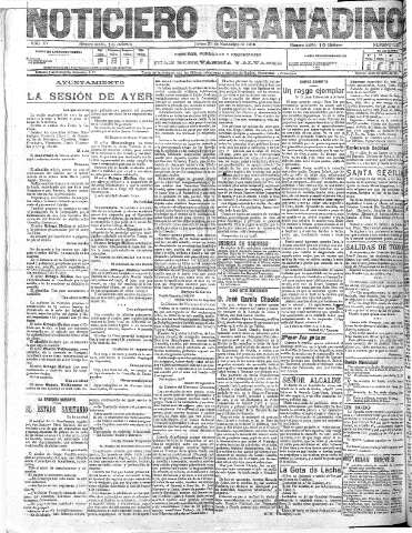 'Noticiero Granadino' - Año XV Número 5277  - 1918 Noviembre 21