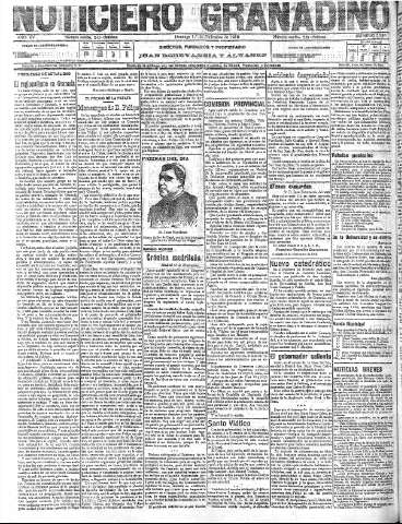 'Noticiero Granadino' - Año XV Número 5286  - 1918 Diciembre 01