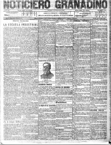 'Noticiero Granadino' - Año XV Número 5293  - 1918 Diciembre 08