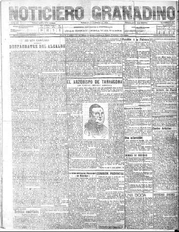 'Noticiero Granadino' - Año XV Número 5313  - 1918 Diciembre 28