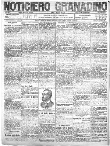 'Noticiero Granadino' - Año XVI Número 5323  - 1919 Enero 07