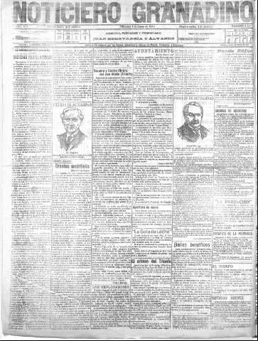 'Noticiero Granadino' - Año XVI Número 5324  - 1919 Enero 08